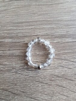 Dames ring met natuursteen Bergkristal 