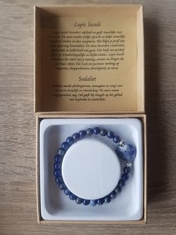 Dames armband Lapis Lazuli &amp; Sodaliet