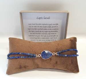 Lapis Lazuli, natuurstenen armband