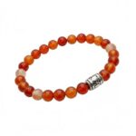 Dames armband Agaat 8 mm met basic kraal
