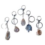 Geode van Agaat met sleutelhanger