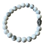 Heren armband Amerikaans Howliet 8 mm met Boeddha kraal