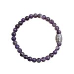 Dames armband Amethist met basic kraal