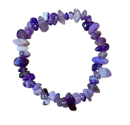Dames split armband (M), Amethist