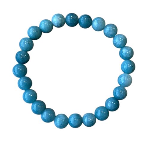 Dames armband Aquamarijn 8 mm