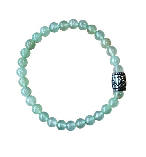 Dames armband Aventurijn 6 mm met basic kraal