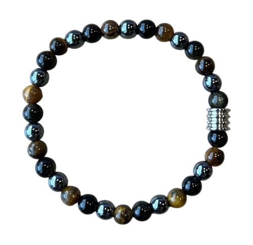 Dames armband Balanced Power 6 mm (19 cm) met 4 ringen kraal