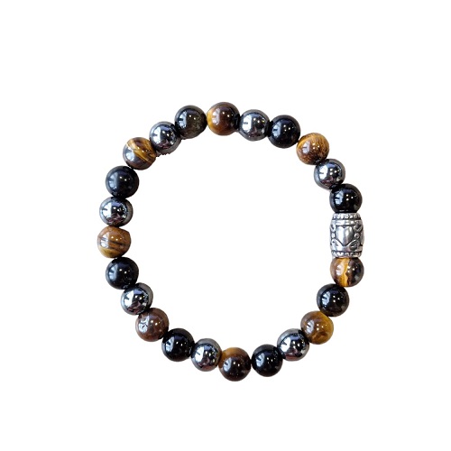 Dames armband Balanced Power 6 mm met basic kraal