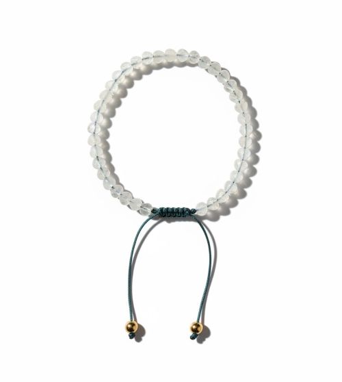 Dames armband Bergkristal 4 mm hartjes