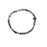 Dames armband Dragon Veins Agaat 4 mm met oneindige geluksknoop