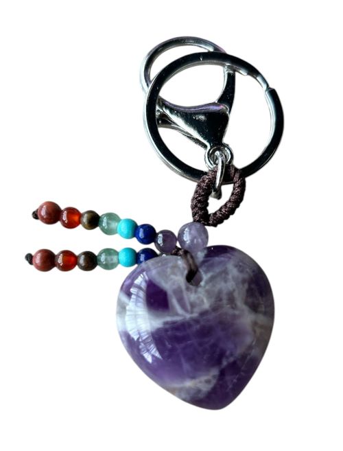 Tas- sleutelhanger Amethist Chakra
