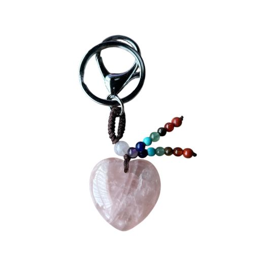 Tas- sleutelhanger Rozenkwarts Chakra