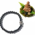Dames armband Hematiet 6 mm met Boeddha kraal