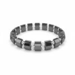 Heren armband Hematiet & Bergkristal