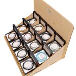 Display met variatie heren armbanden van natuursteen