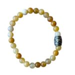 Dames armband Honing Jade 6 mm met basic kraal