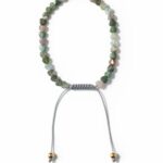 Dames armband Indiaas Agaat 4 mm hartjes