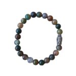 Heren armband Indiaas Agaat 8 mm met Boeddha kraal