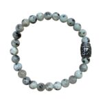 Dames armband Kiwi Jaspis 6 mm met basic kraal