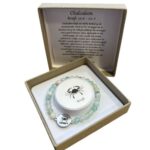Dames armband Chalcedoon 6 mm met sterrenbeeld Kreeft