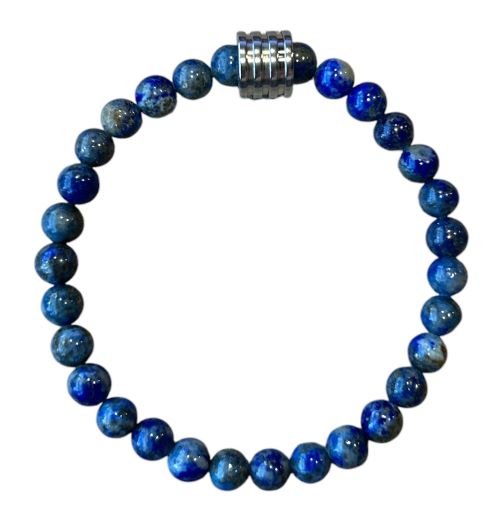 Dames armband Lapis Lazuli 6 mm (19 cm) met 4 ringen kraal