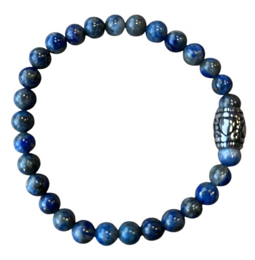 Dames armband Lapis Lazuli 6 mm met basic kraal