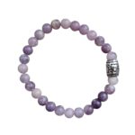 Dames armband Lila Jade 6 mm met basic kraal