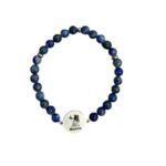 Dames armband Lapis Lazuli 6 mm met sterrenbeeld Maagd