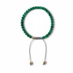 Dames armband Malachiet 4 mm hartjes