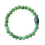 Damesarmband Olivijn 6 mm met basic kraal