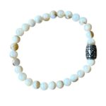 Dames armband Parelmoer 6 mm met basic kraal
