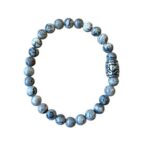 Dames armband Picasso Jaspis (grijs) 6 mm met basic kraal