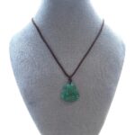 Dames ketting Reisboeddha (Milefu) met Jade