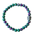 Dames armband Robijn in Zoïsiet 6 mm met Boeddha kraal