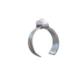 Dames wire armband Rozenkwarts
