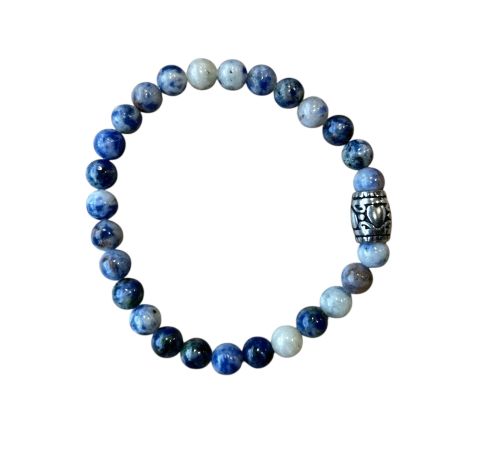 Dames armband Sodaliet 6 mm met basic kraal