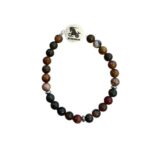 Dames armband Picasso Jaspis 6 mm met sterrenbeeld Steenbok