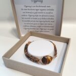 Damesarmband Tijgeroog facet met Tijgeroog connector kraal