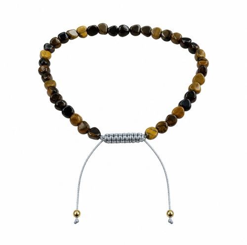 Dames armband Tijgeroog 4 mm hartjes