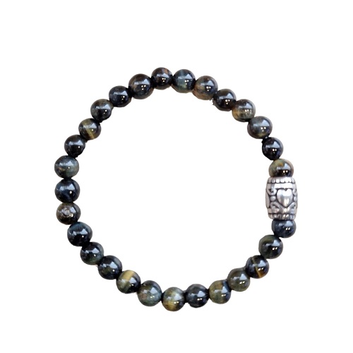 Dames armband Valkenoog 6 mm met basic kraal