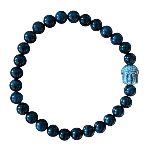 Dames armband Valkenoog 6 mm met Boeddha kraal