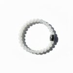 Dames armband witte Jade met basic kraal