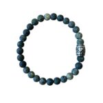 Dames armband Zoïsiet mat 6 mm met basic kraal