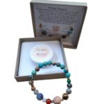 Dames armband Zonnestelsel met Koningsturquoise