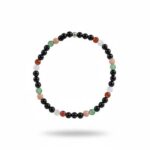 Dames armband met diverse natuurstenen kralen 4 mm