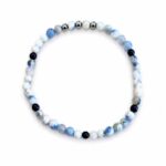 Dames armband Sodaliet en Blauwvloed 4 mm