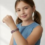 Kinderarmband gouden driehoek (14 cm)