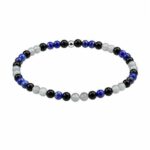 Dames armband Onyx, Lapis Lazuli en Labradoriet 4 mm