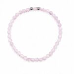 Dames armband Rozenkwarts 4 mm