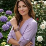 Dames wikkelarmband Amethist
